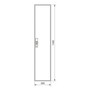 Hager Armoire compteur universZ 1400×300×205, IP44 ZB51S