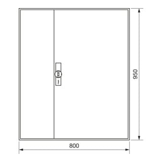 Hager Armoire compteur universZ 950×800×205, IP44 ZB23S