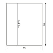 Hager Armoire compteur universZ 950×800×205, IP44 ZB23S-1