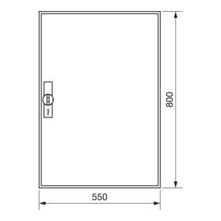 Hager Armoire de comptage universZ 800×550×205, IP44 ZB12S