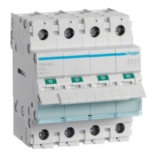 Hager Ausschalter 4P 63A SBN463