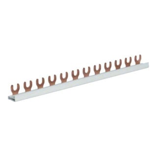 Hager Barre de phase 1P, 10qmm, 12mod, Fourche KDN163A