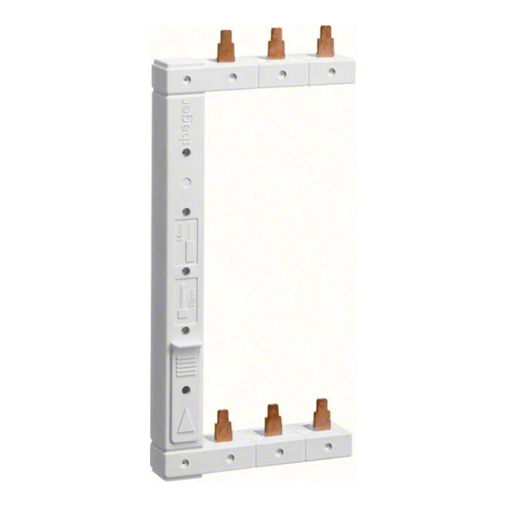 Hager Barre de phase 3P 2 rangées gauche KCL363L