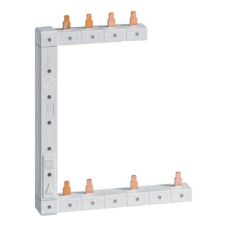 Hager Barre de phase verticale 63A droite L1L2L3N KCF863R