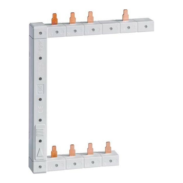 Hager Barre de phase verticale 63A gauche L1N-L2N-L3N KCF963L