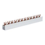 Hager Barrette de phase 3P, 10 mm², 12 mod, fourche KDN363A-1