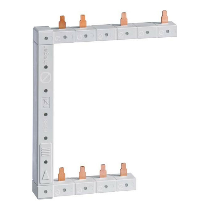 Hager Barrette de phase verticale 63A droite L1N-L2N-L3N KCF963R