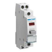 Hager Bouton-poussoir 1S/1Ö rouge, 230V SVN452-1
