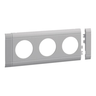 Hager Cache 3-fach OT 80 gris clair sans halogène