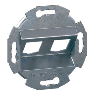 Hager Cadre de montage 2 modules RJ45 GMDM032
