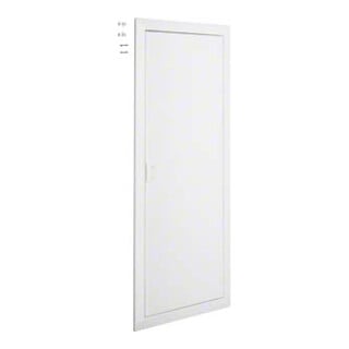 Hager Cadre de recouvrement Volta, avec porte 4 rangées, RAL9010 VZ104N