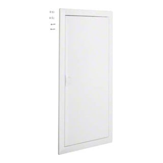 Hager Cadre d'encadrement Volta, avec porte, 3 rangées, RAL9010 VZ103N