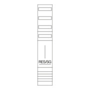Hager Champ complet 1350 mm, 1 champ RES/TRE ZH53XL-1
