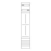 Hager Champ complet universel Z 1350 mm, 1 champ, 2ZP ZH53X3-1