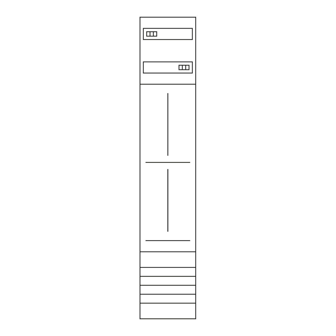 Hager Champ complet universel Z 1350 mm, 1 champ, 2ZP ZH53X3