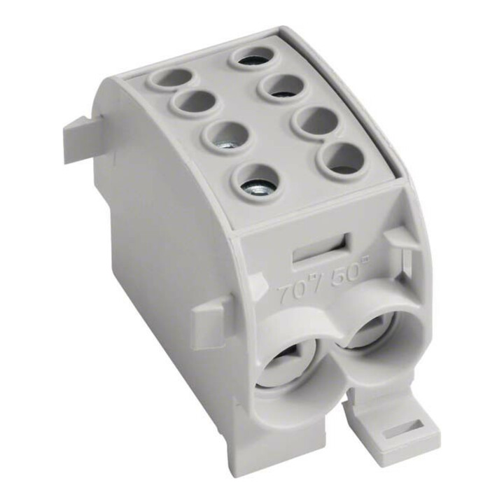 Hager Connecteur de dérivation principal 1 pôle, 2x70/2x50 mm² gris KH70G