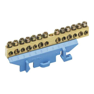 Hager Connecteur en laiton PE 13 points de connexion KM13E