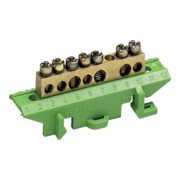 Hager Connecteur en laiton PE 7 points de connexion KM07E-1