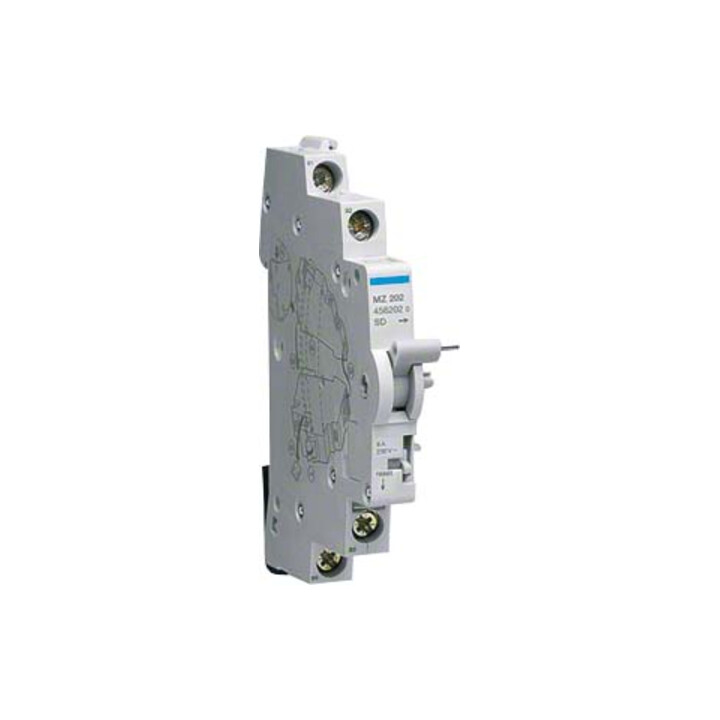 Hager Contact de signalisation pour LS-interrupteur 6A, 1F+1O MZ202