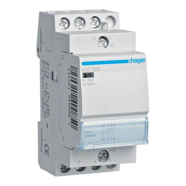 Hager Contacteur 25A 3P 230V ESC325
