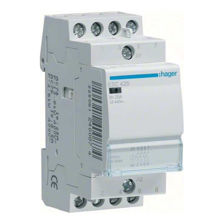 Hager Contacteur 25A 4S 24V ESD425