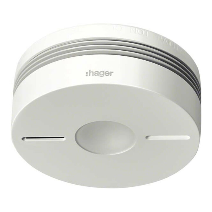 Hager Détecteur de fumée radio Komfort Q, blanc TG550A