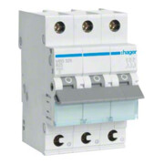 Hager Disjoncteur 3p. B-25A, 6kA, 3M QC MBS325-1