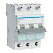Hager Disjoncteur 3p. C-16A 6kA 3M QC MCS316-1