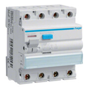 Hager Disjoncteur différentiel 4 pôles 40A/30mA, Hi CDH440D-1