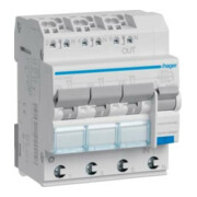 Hager Disjoncteur FI/LS 3x 1P+N, 6 kA ADZ366D-1
