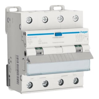 Hager Disjoncteur FI/LS 4 pôles, 10 kA ADX416D