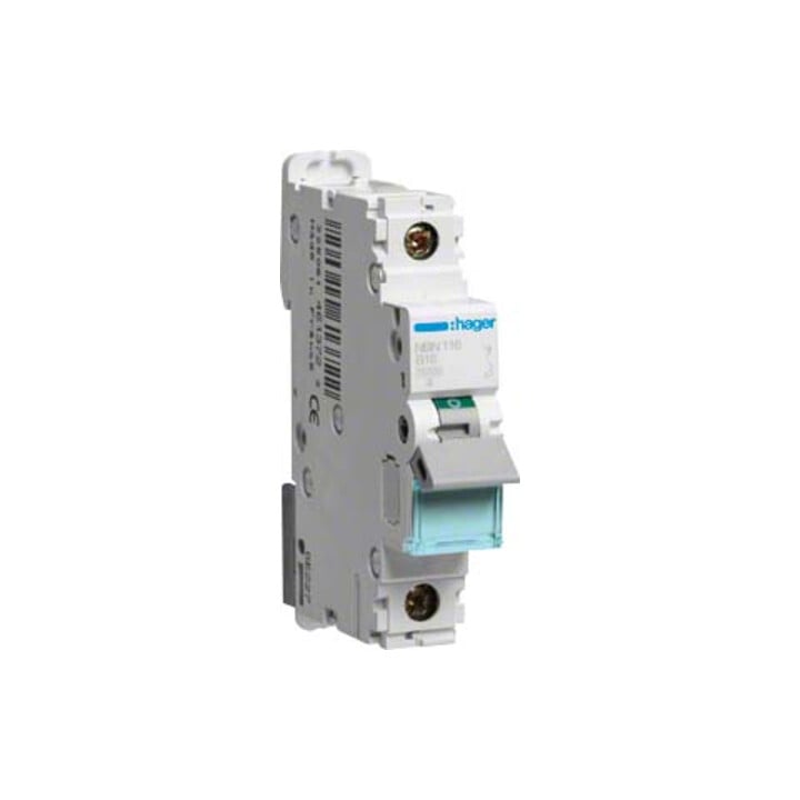 Hager Disjoncteur unipolaire B-16A, 10kA, 1M NBN116