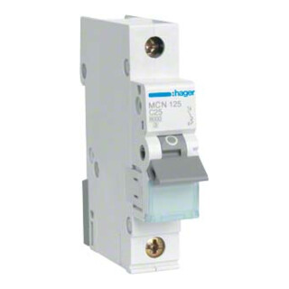 Hager Disjoncteur unipolaire C-25A, 6kA MCN125