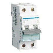 Hager Disjoncteur unipolaire + neutre, B-16A, 6kA MBN516-1