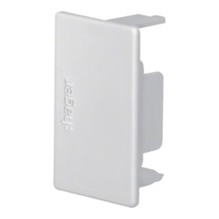 Hager Embout LF 30x30 mm sans halogène gris clair