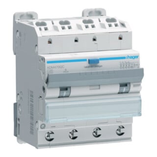 Hager FI-Leitungsschutzschalter 4P 6kA C20A 30mA Typ A ADM470QC