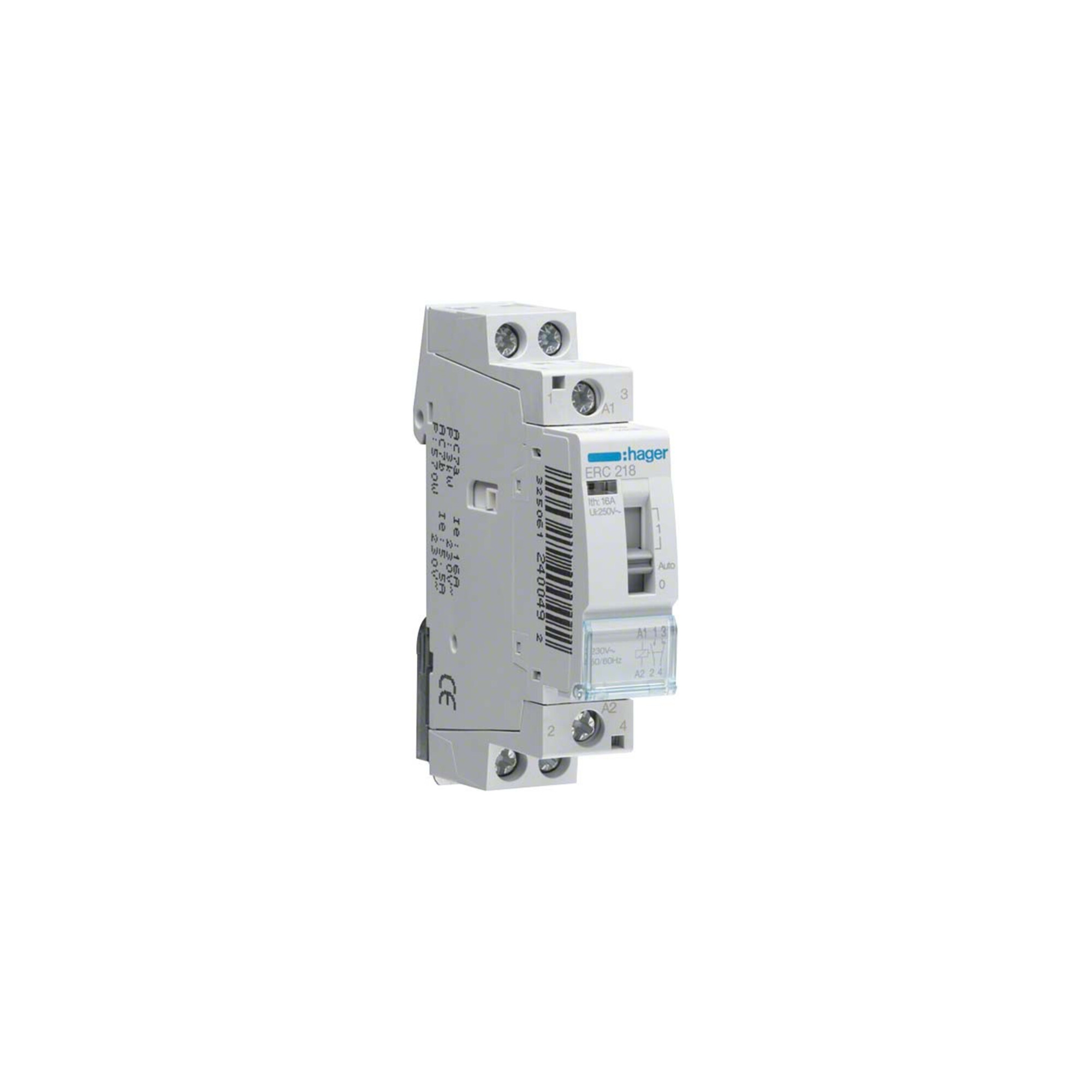 Hager Installationsrelais 16A 1S+1Ö 230V ERC218