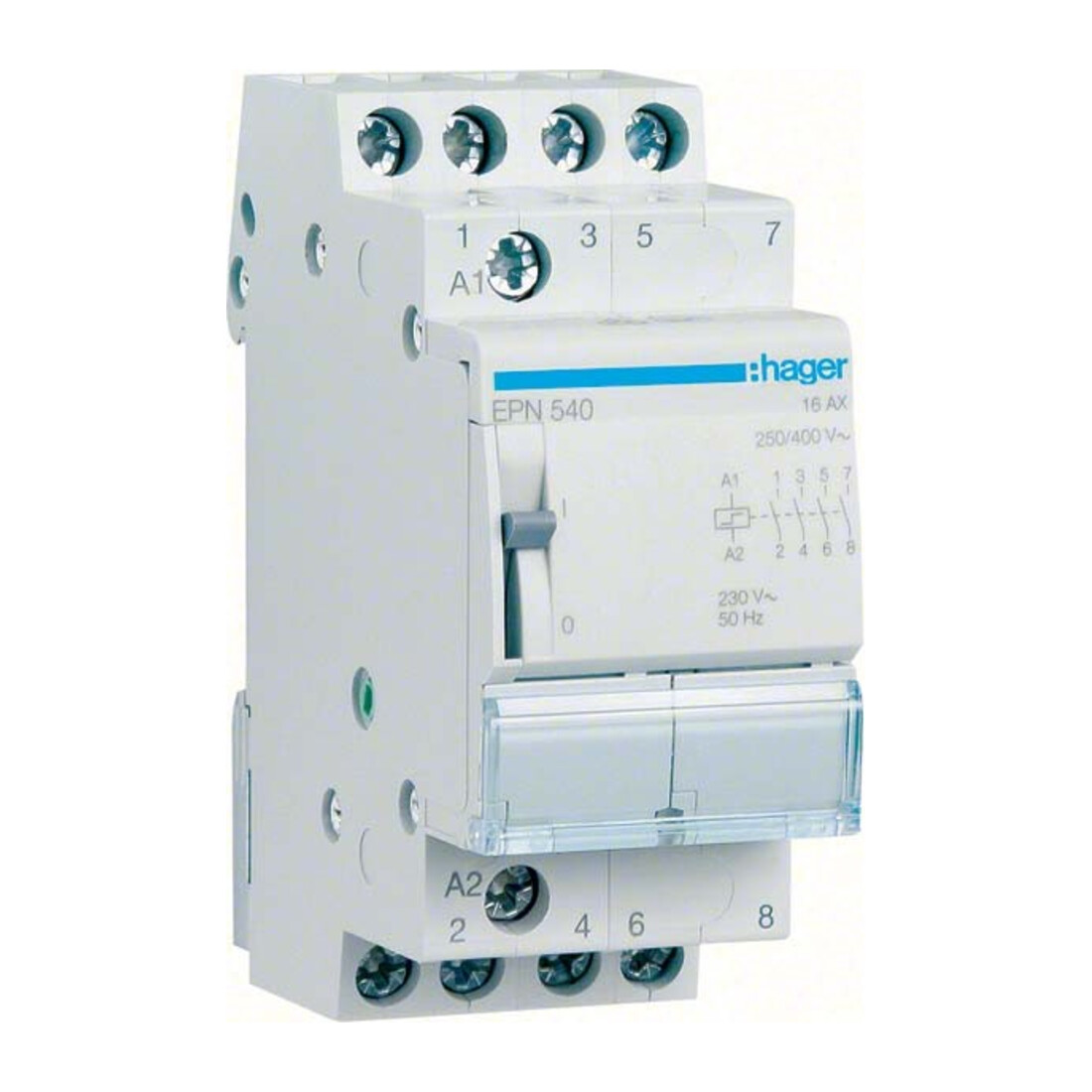 Hager Interrupteur à distance 4S, 230V, 16A EPN540