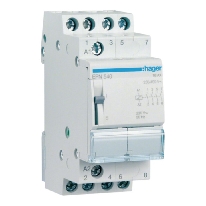 Hager Interrupteur à distance 4S, 230V, 16A EPN540