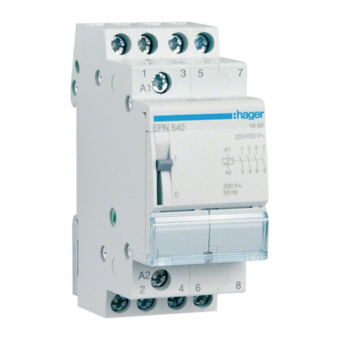 Hager Interrupteur à distance 4S, 230V, 16A EPN540