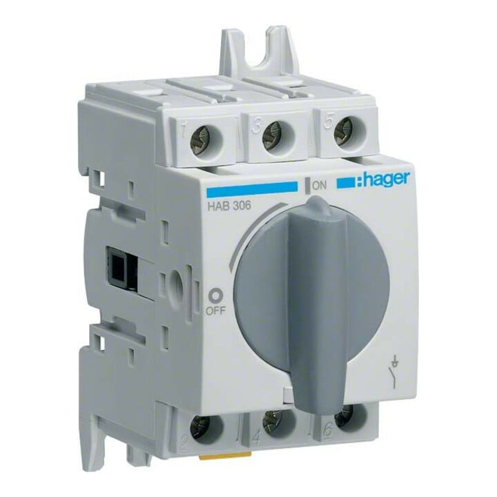 Hager Interrupteur-sectionneur 3P 63A HAB306