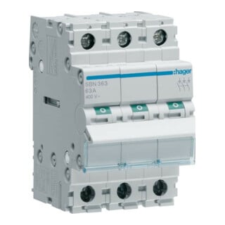 Hager Interrupteur sectionneur 3P 63A SBN363