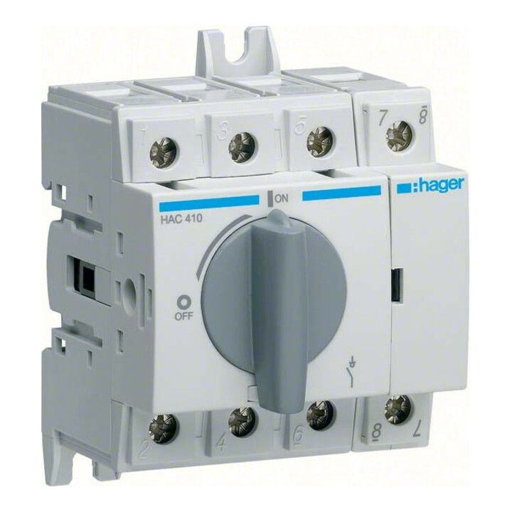 Hager Interrupteur-sectionneur 4P 100A HAC410