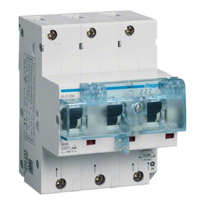 Hager Interrupteur SLS 3P E-80A pour HS HTN380E