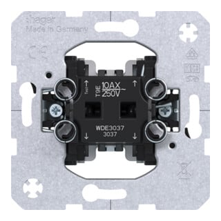 Hager Interrupteur va-et-vient WDE3037 10A 250V encastré