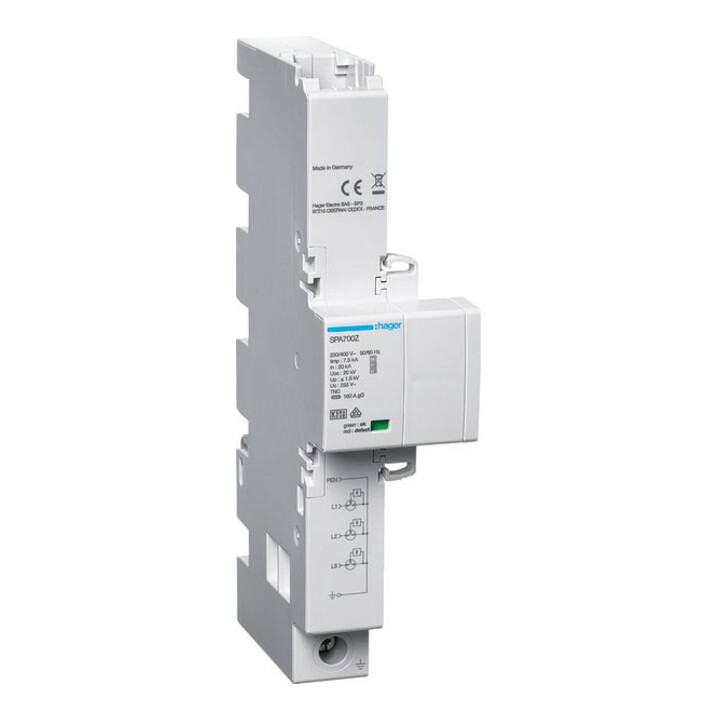 Hager Kombiableiter 3P T1+T2+T3 SPA700Z