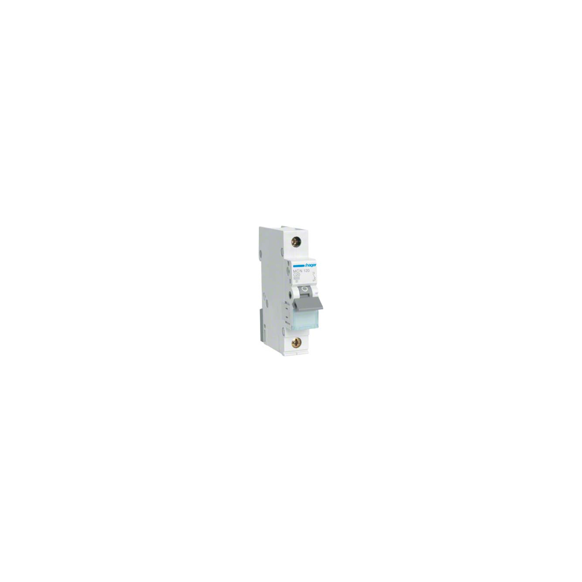 Hager Leitungsschutzschalter 1pol. C-20A, 6kA MCN120