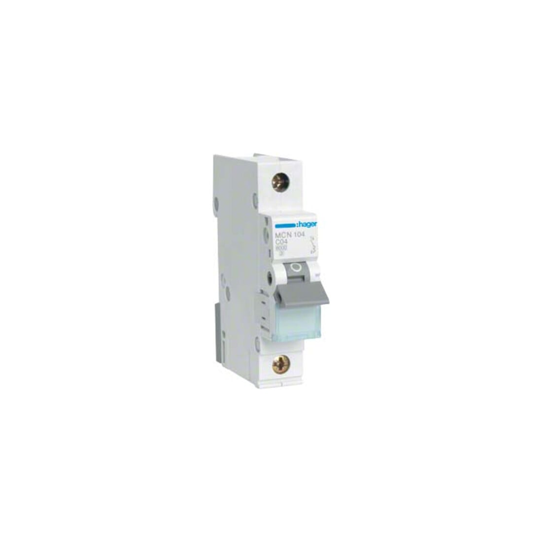 Hager Leitungsschutzschalter 1pol. C-4A, 6kA MCN104