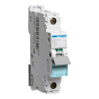 Hager Leitungsschutzschalter 1pol.,D-16A,10kA,1M NDN116