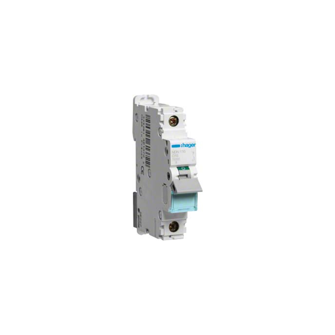 Hager Leitungsschutzschalter 1pol.,D-16A,10kA,1M NDN116